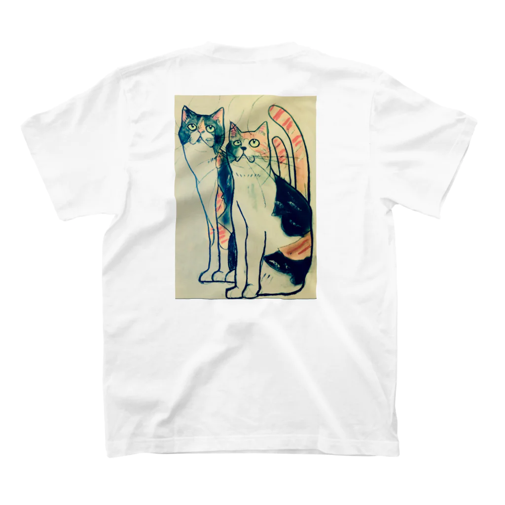 からっぽ堂のFRIENDSHIP IS A SINGLE SOUL DWELLING IN TWO BODIES. Regular Fit T-Shirtの裏面