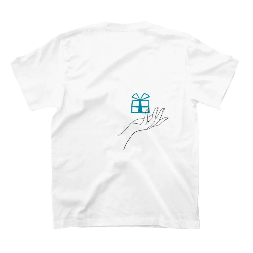 線点素／sentenceの声なき声 Regular Fit T-Shirtの裏面