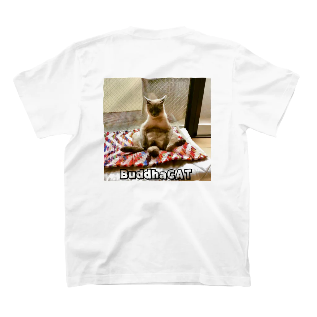 AmourのBuddhaCAT スタンダードTシャツの裏面