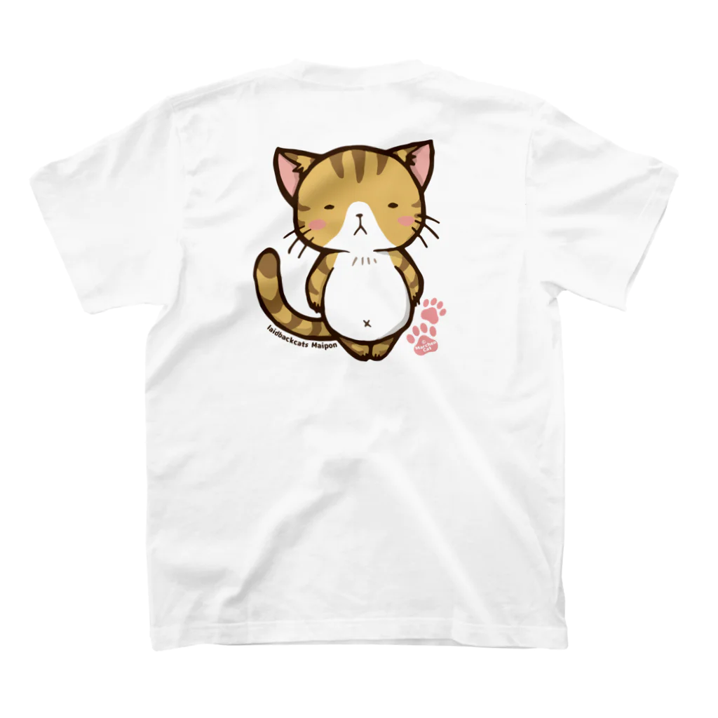 MarchenCatののほほんネコさん【まいぽん】 スタンダードTシャツの裏面