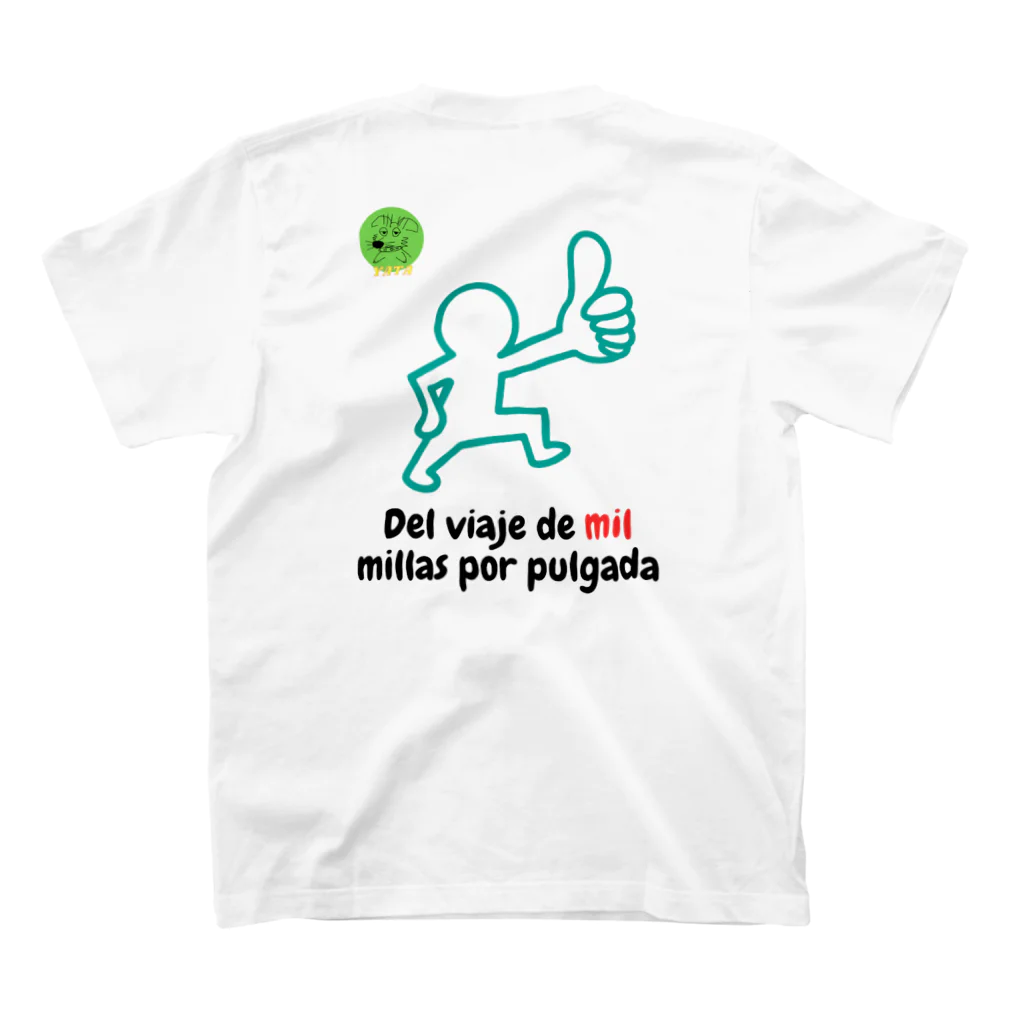 Nice Japanese words? !のDel viaje de mil millas por pulgada Regular Fit T-Shirtの裏面