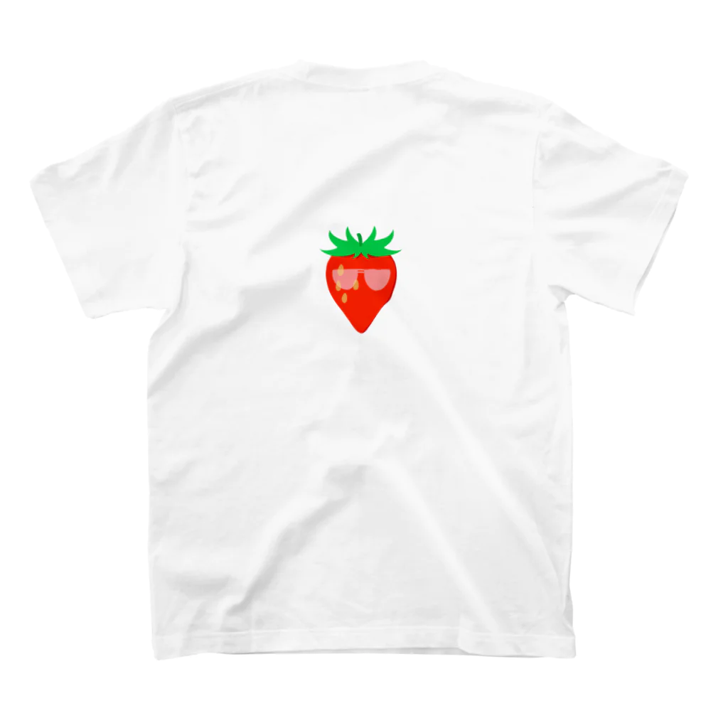 おむらいすの日光浴いちご🍓 スタンダードTシャツの裏面