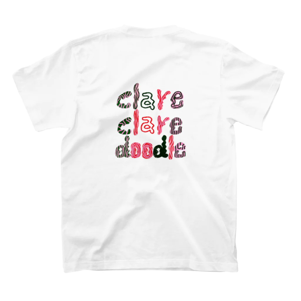 clareclaredoodleのA Green Classical Car スタンダードTシャツの裏面