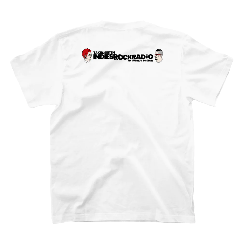 INDIES ROCK RADIO 公式ショップの両面プリントTシャツ スタンダードTシャツの裏面