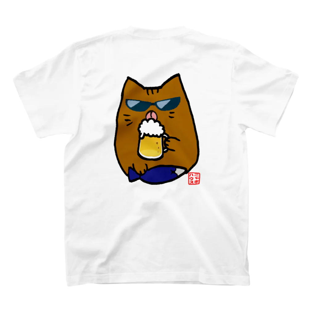 ニャポハウス（NEKO）のちょい悪ニャポポさん スタンダードTシャツの裏面