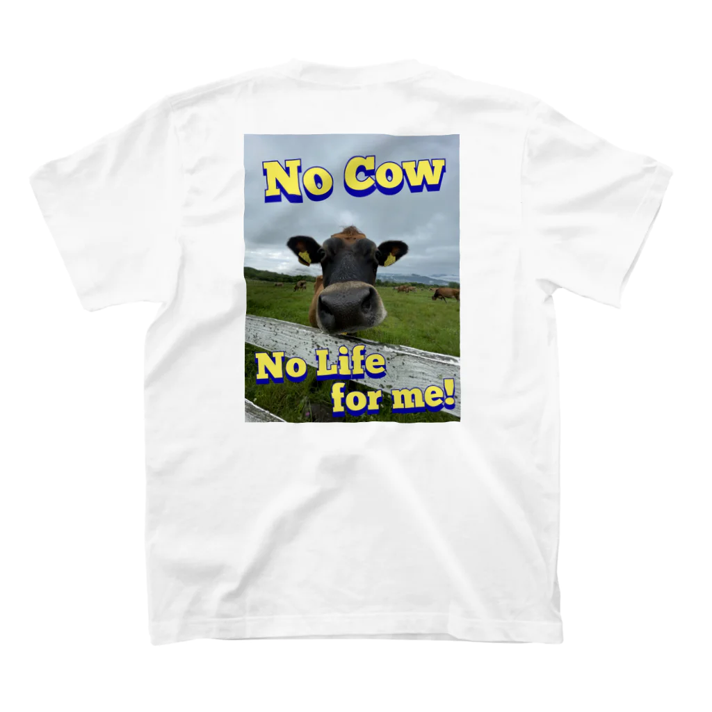 おかゆさんのお店のNo cow ,No life. スタンダードTシャツの裏面