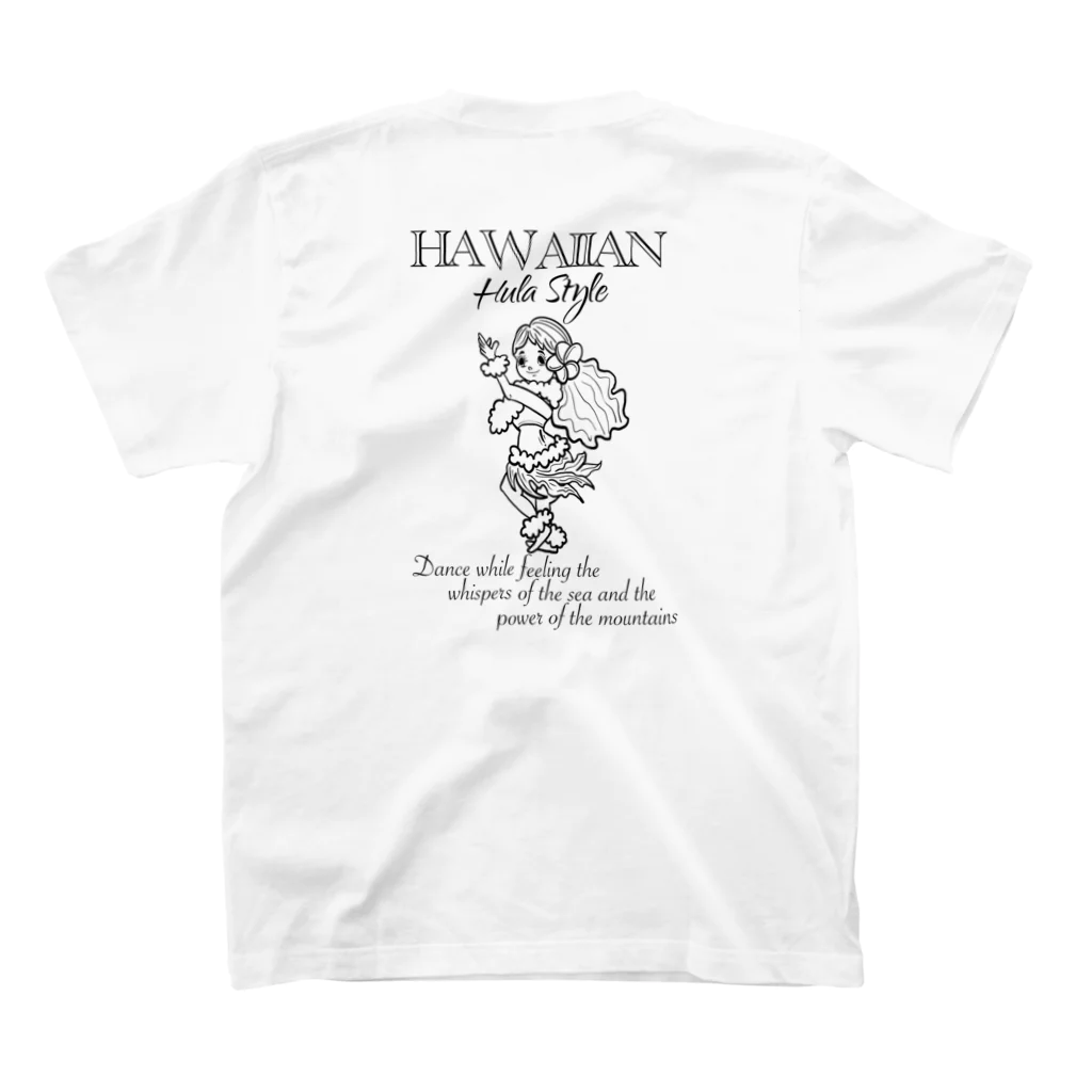 makana-makahouのハワイアン フラstyle スタンダードTシャツの裏面