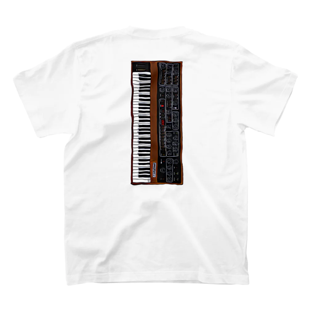 Vintage Synthesizers | aaaaakiiiiiのSequential Circuits Prophet 5 Vintage Synthesizer Regular Fit T-Shirtの裏面