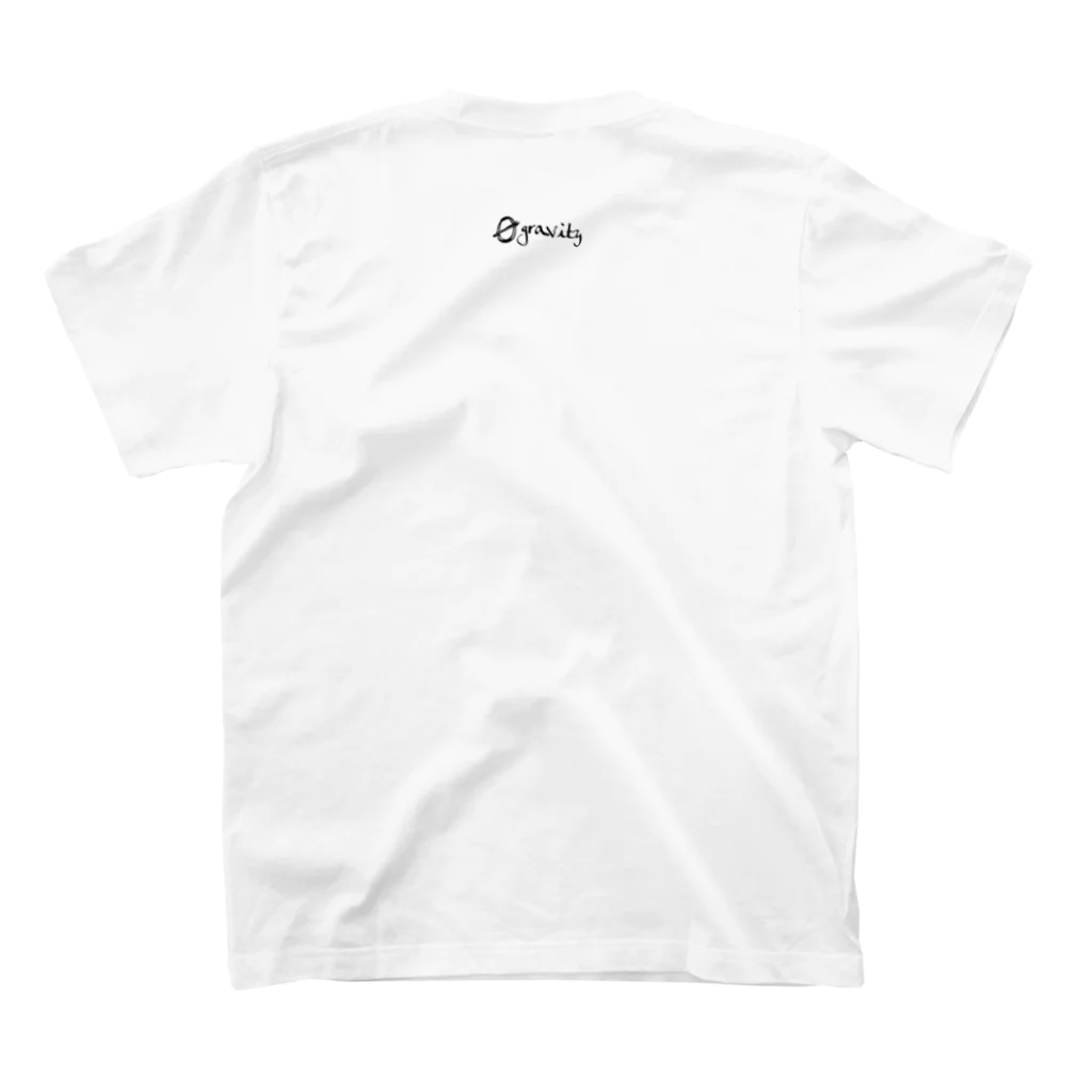 💊0-gravity💊のゼロウサちゃん（羽打） スタンダードTシャツの裏面