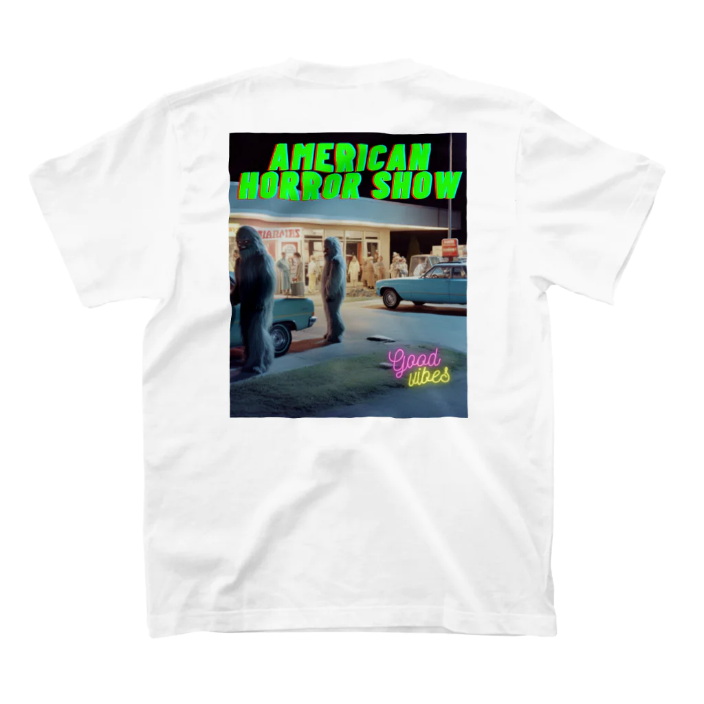 American Horror Show ®️のJOKEMAN ビックフットTシャツ#1 スタンダードTシャツの裏面