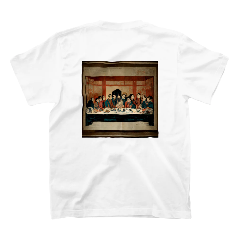 GOKURAKU FINE ARTS Official Online StoreのThe Last Supper TEE (white) スタンダードTシャツの裏面