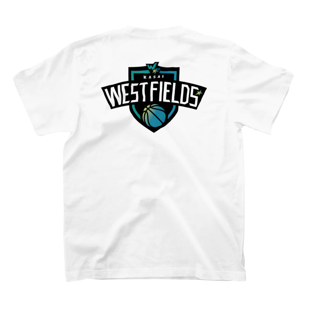 HIPPOPOTAMUS DESIGN STOREのKASAI WEST FIELDS BASKET BALL TEAM LOGO Tee V2 Regular Fit T-Shirtの裏面