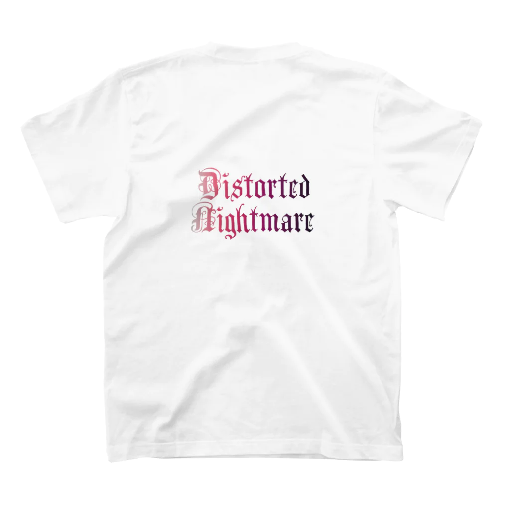 群青のサキュバス【Distorted Nightmare】テッポウユリ スタンダードTシャツの裏面