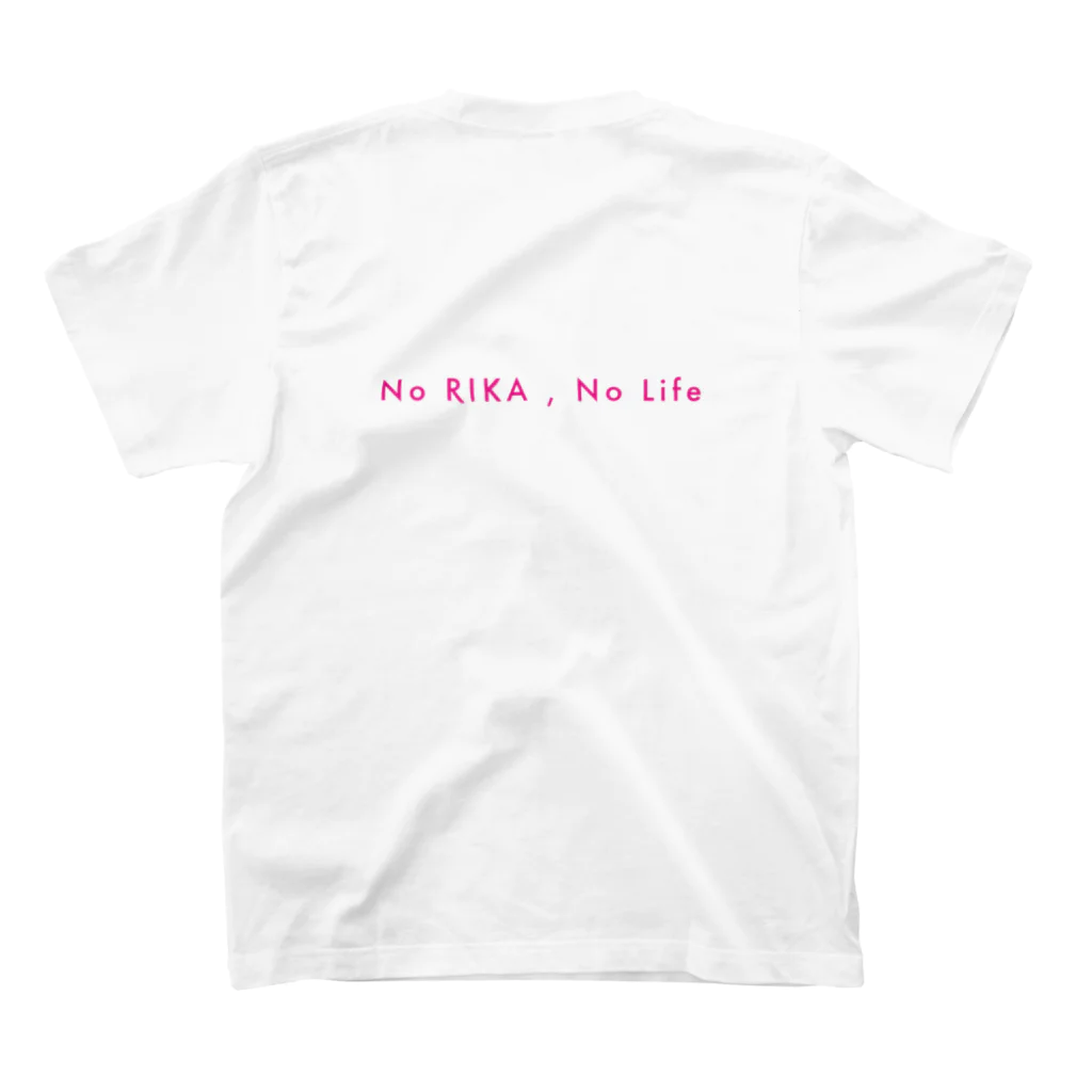 usdm_loverのNo RIKA , No Life   Tシャツ スタンダードTシャツの裏面