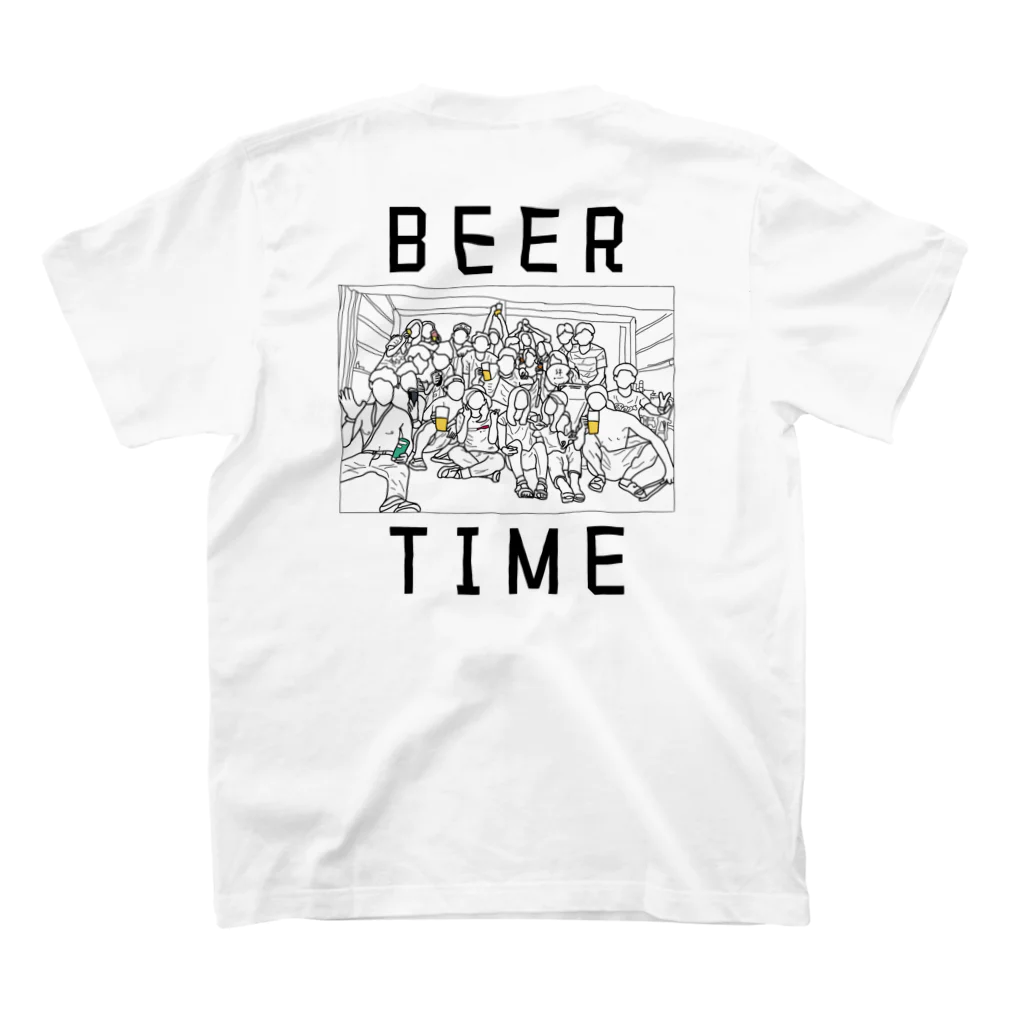  LUCKY BY CHANCE(らっきーばいちゃんす)のBEER TIME スタンダードTシャツの裏面