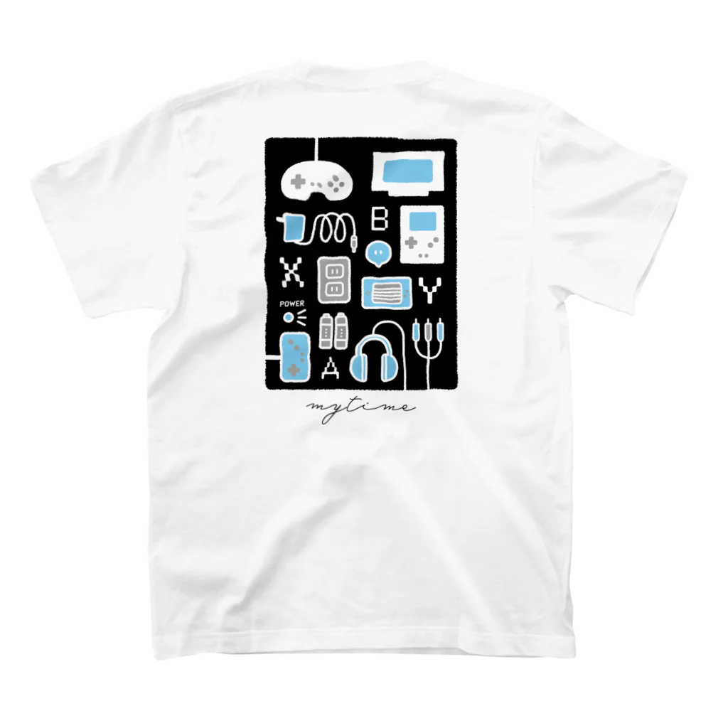 すいみーのMYTIMEぶらっく（背面プリント） スタンダードTシャツの裏面