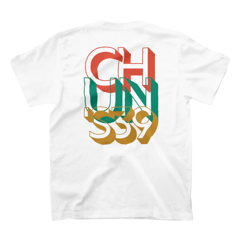 CHUN’S39のCHUN‘S Tシャツ 티셔츠の裏面