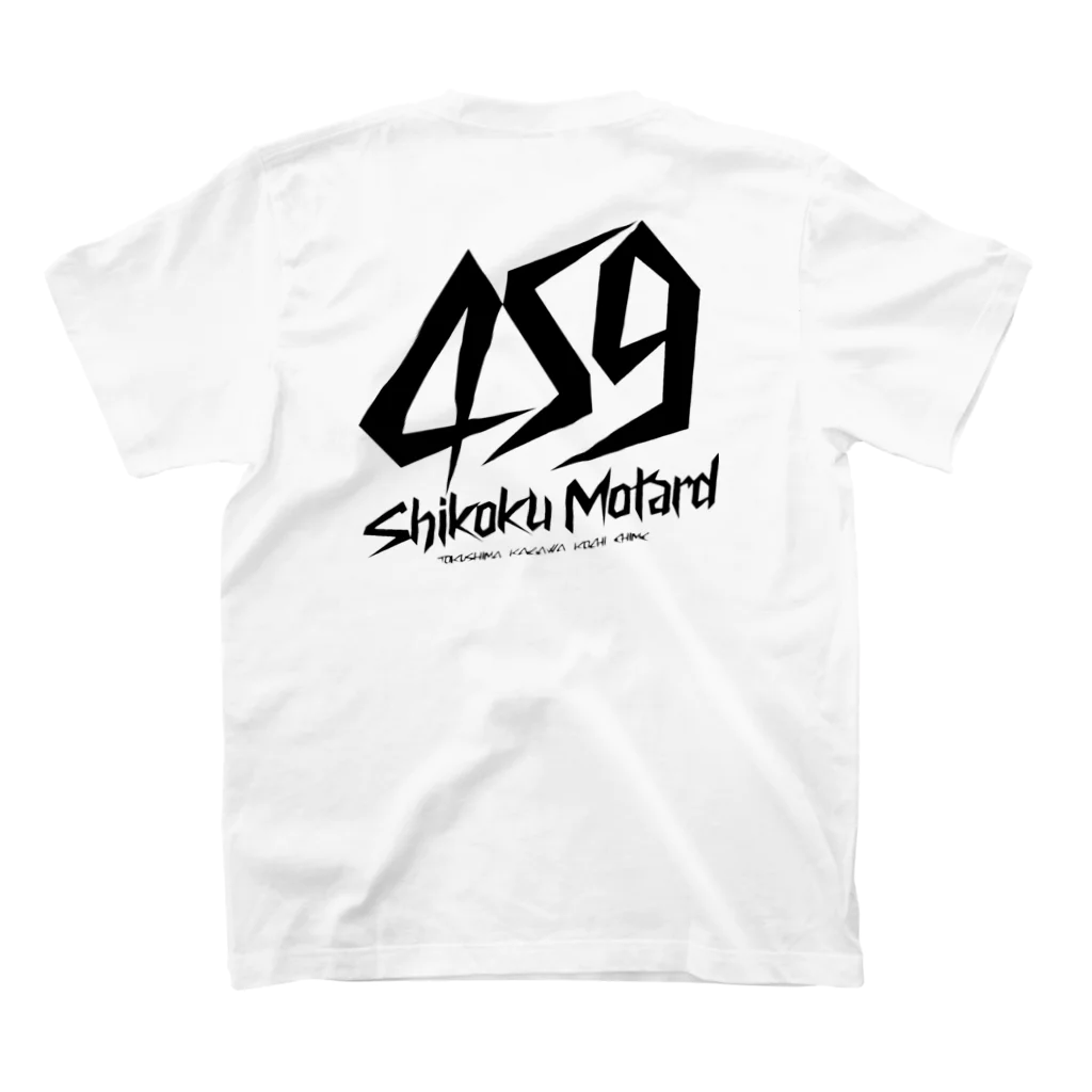 459MOTARDの459MOTARD。Invert color② スタンダードTシャツの裏面