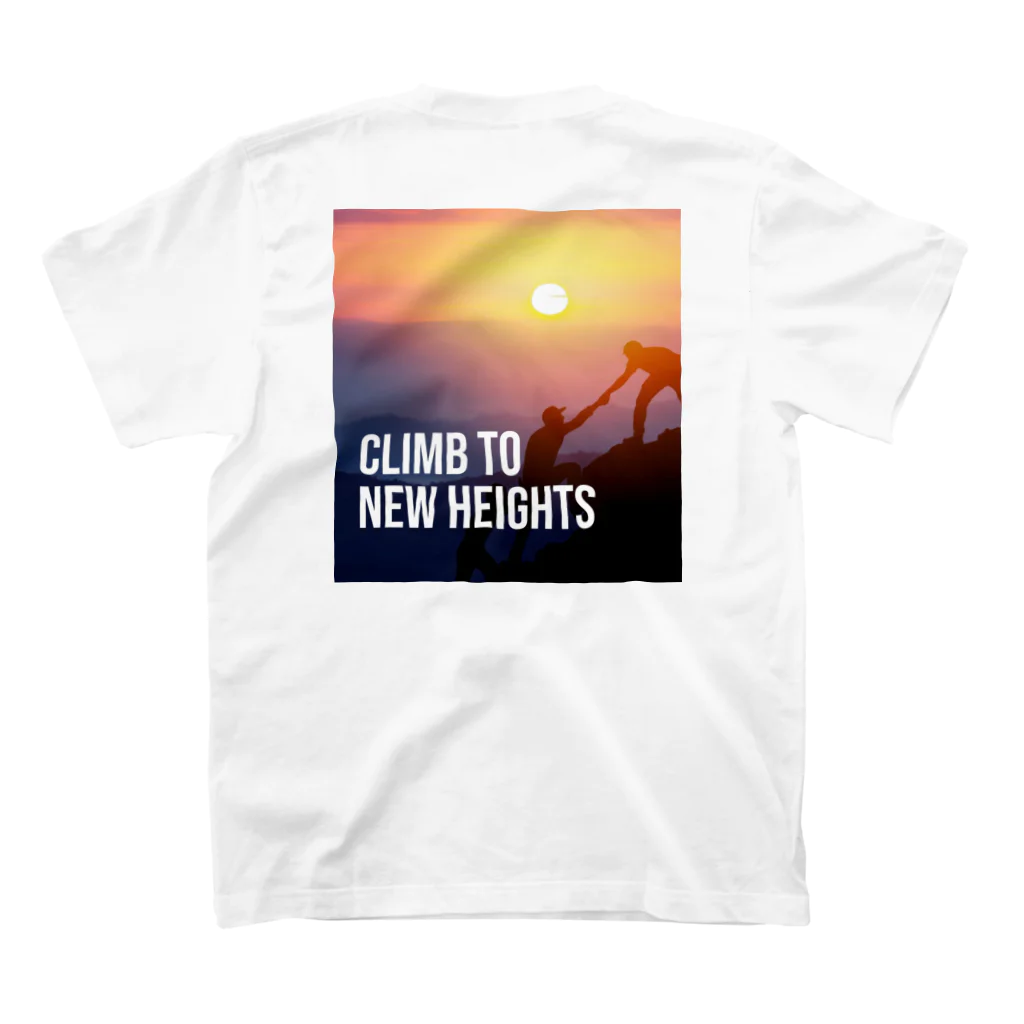 CUE_CUEのCLIMB TO NEW HEIGHTS Regular Fit T-Shirtの裏面