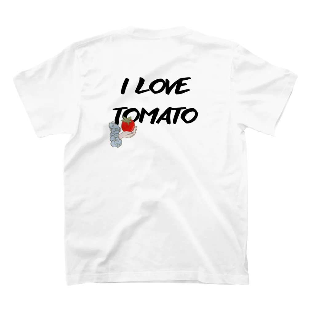 tomato_fortuneのトマトのエース スタンダードTシャツの裏面
