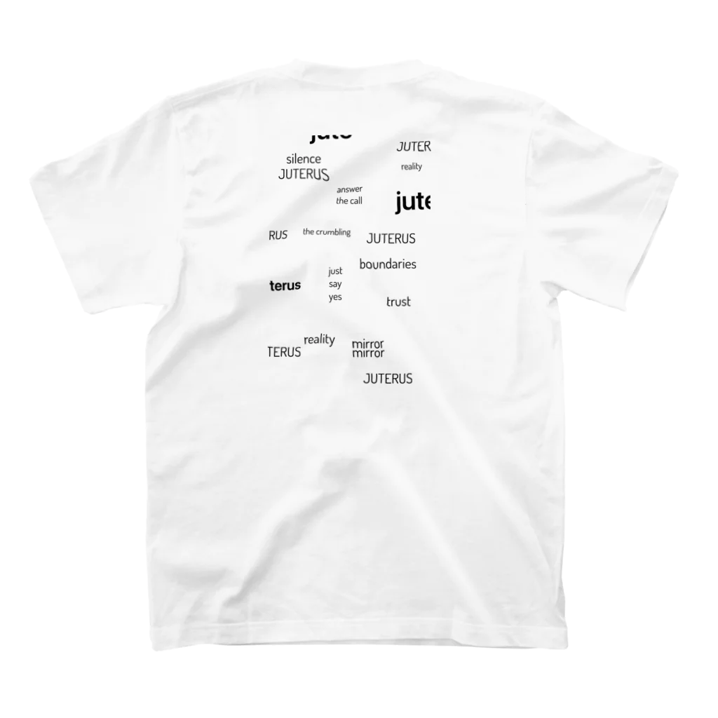 juterus musicのlips of  life スタンダードTシャツの裏面