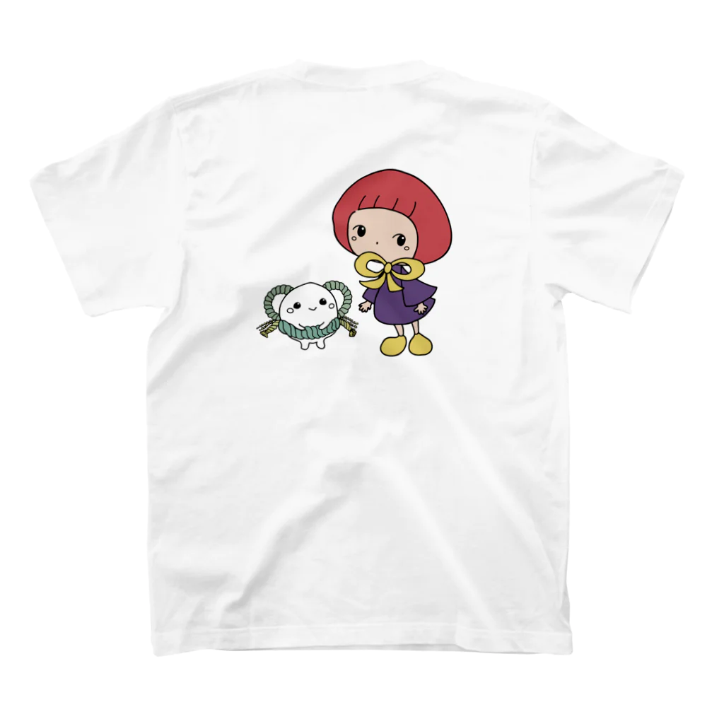 k.mayuの世界の前ロゴ後キャラ スタンダードTシャツの裏面