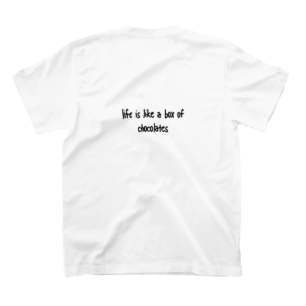 里依のLife is like a box of chocolates  スタンダードTシャツの裏面