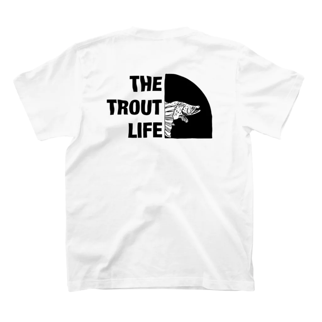 canon factoryのTHE TROUT LIFE スタンダードTシャツの裏面