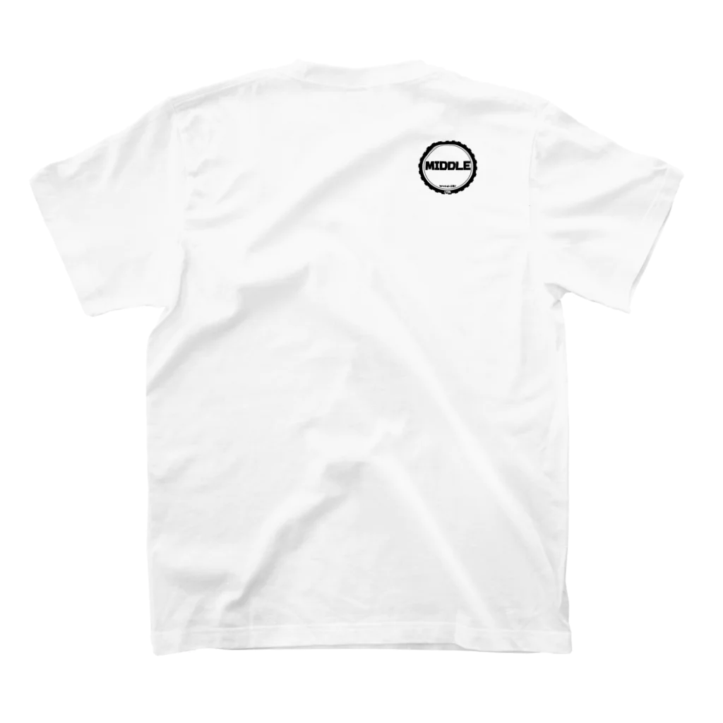 MIDDLED5のMIDDLE（ミドル会）スタンダードTシャツ Regular Fit T-Shirtの裏面