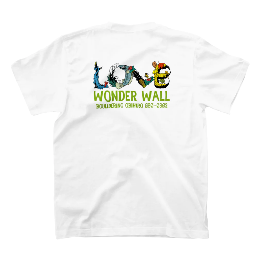 WONDER WALL のWW LOVE チャリティーデザイン 2023 スタンダードTシャツの裏面