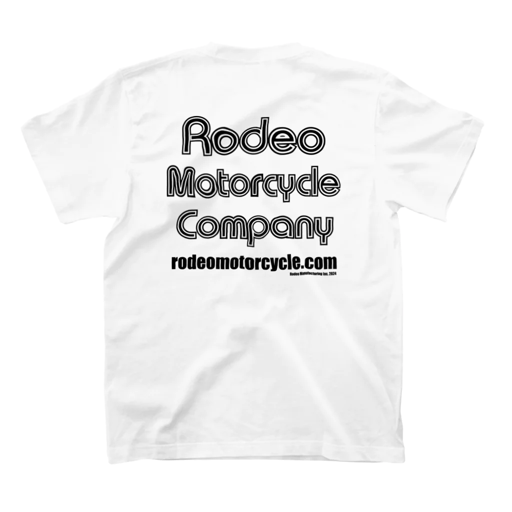 RODEO MOTORCYCLEのロデオ モーターサイクルのオフィシャルグッズ スタンダードTシャツの裏面