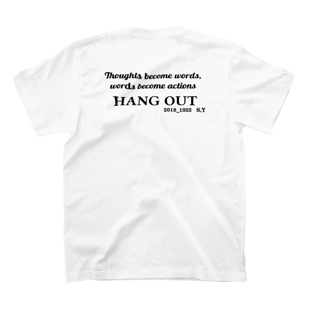 HANGOUTの.HANGOUT. ___ 티셔츠の裏面