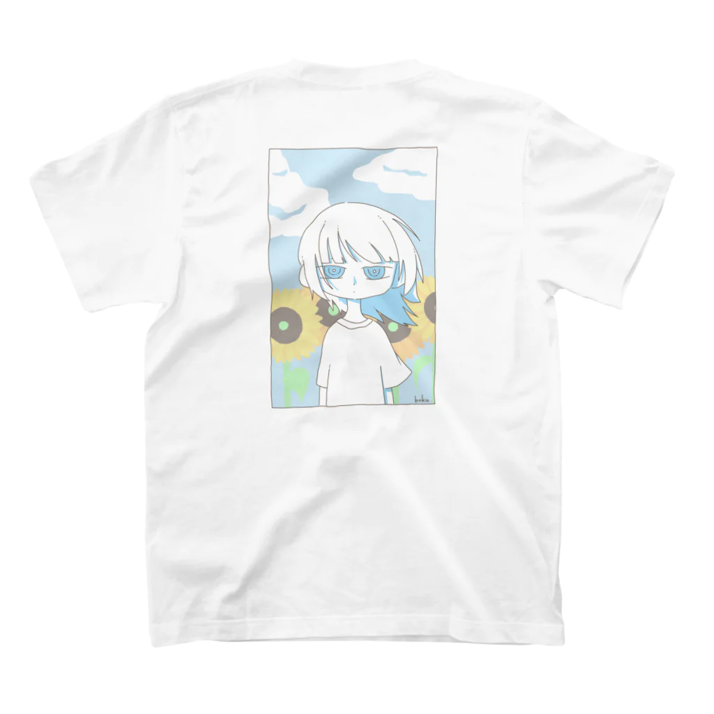 Breezeの青空と向日葵と Regular Fit T-Shirtの裏面