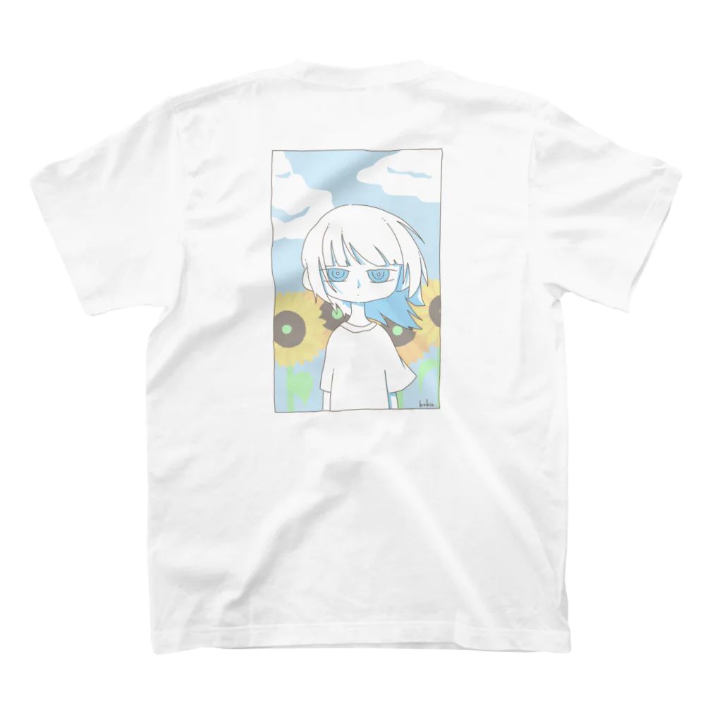 Breezeの青空と向日葵と スタンダードTシャツの裏面