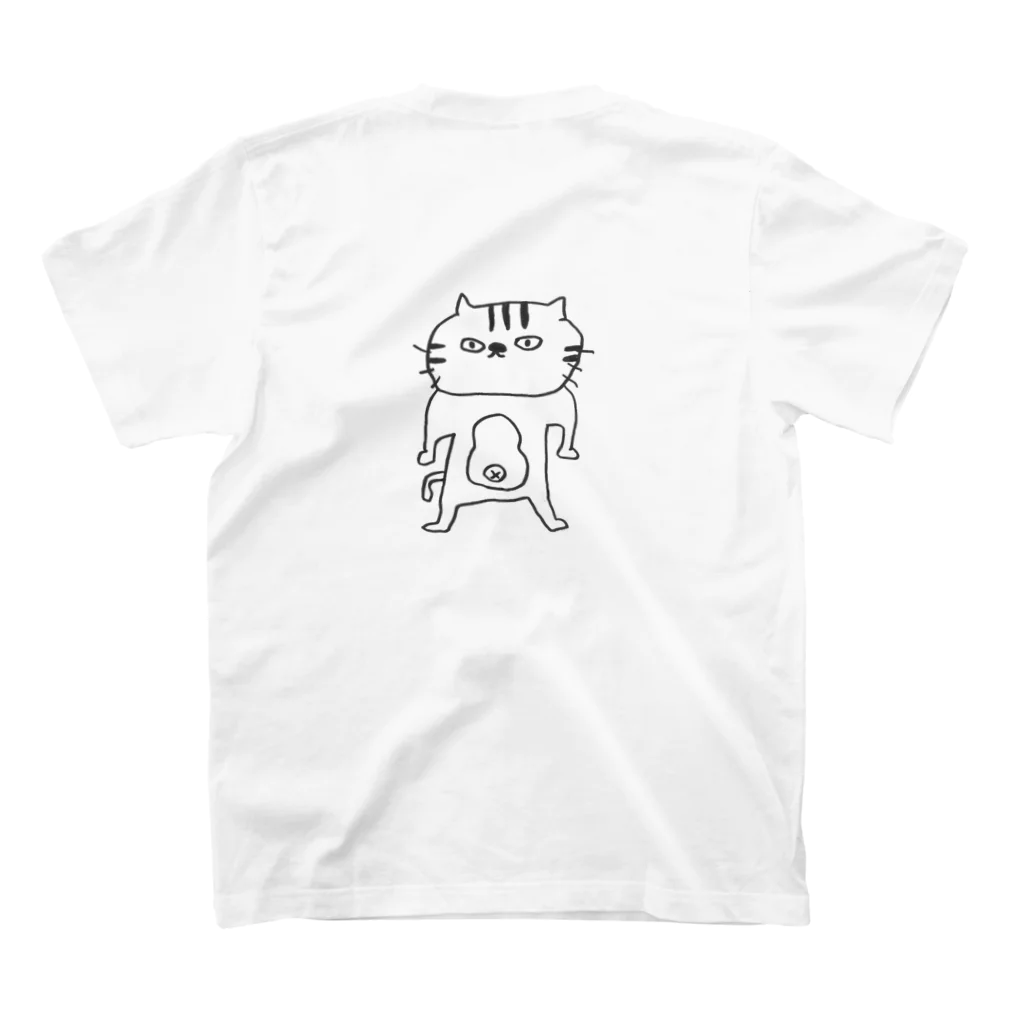 ゆりあんこのふてねこ スタンダードTシャツの裏面