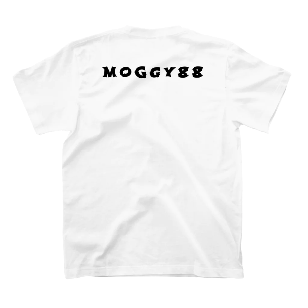 MOGGY88のMOGGY88 猫ロゴ　ハート柄(ピンク) スタンダードTシャツの裏面