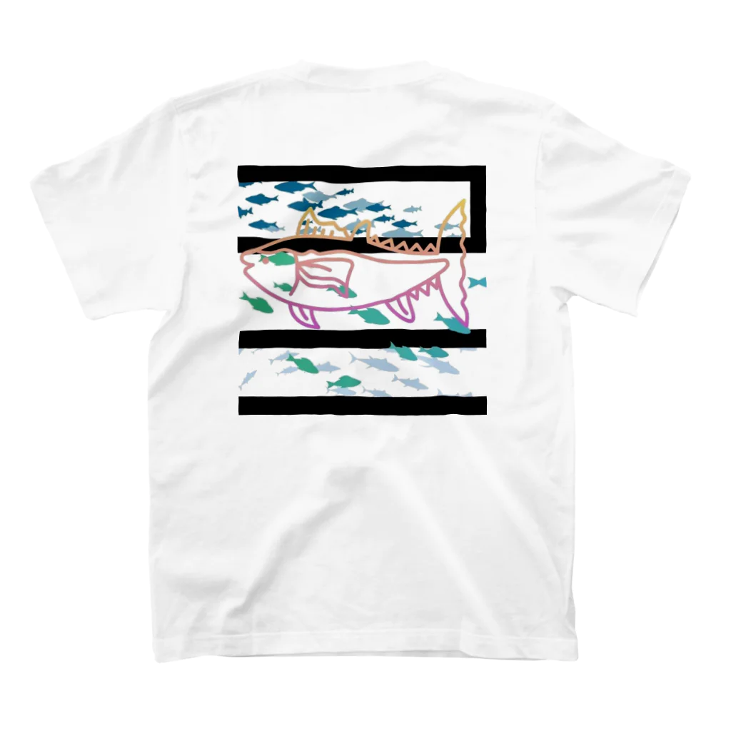 Xmasaのthe　海 スタンダードTシャツの裏面