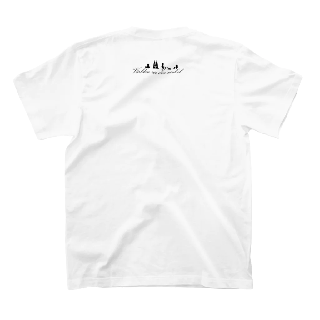 hilo tomula トムラ ヒロのFind Your Angle_Wing スタンダードTシャツの裏面