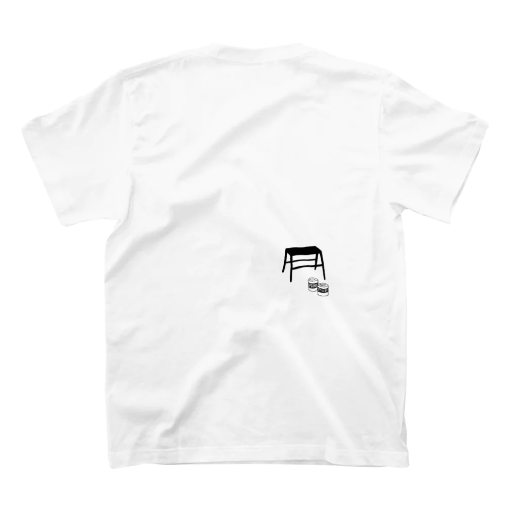 hilo tomula トムラ ヒロのPaint It POP スタンダードTシャツの裏面