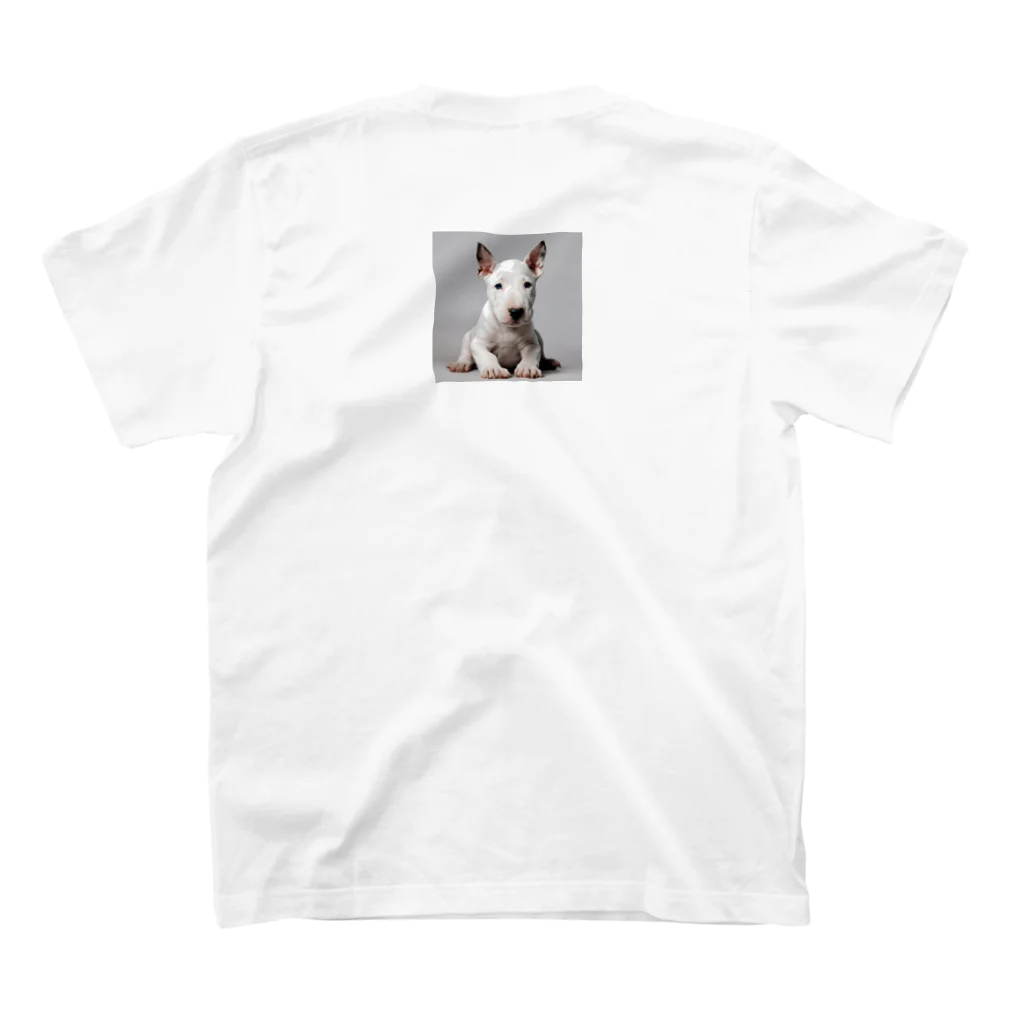 Kybeleのテリアのかわいい子犬のアイテム Regular Fit T-Shirtの裏面