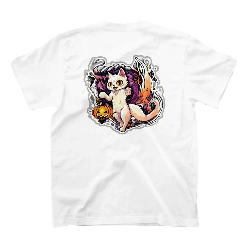 BENNY’S SHOPの化け猫さん （背面） スタンダードTシャツの裏面