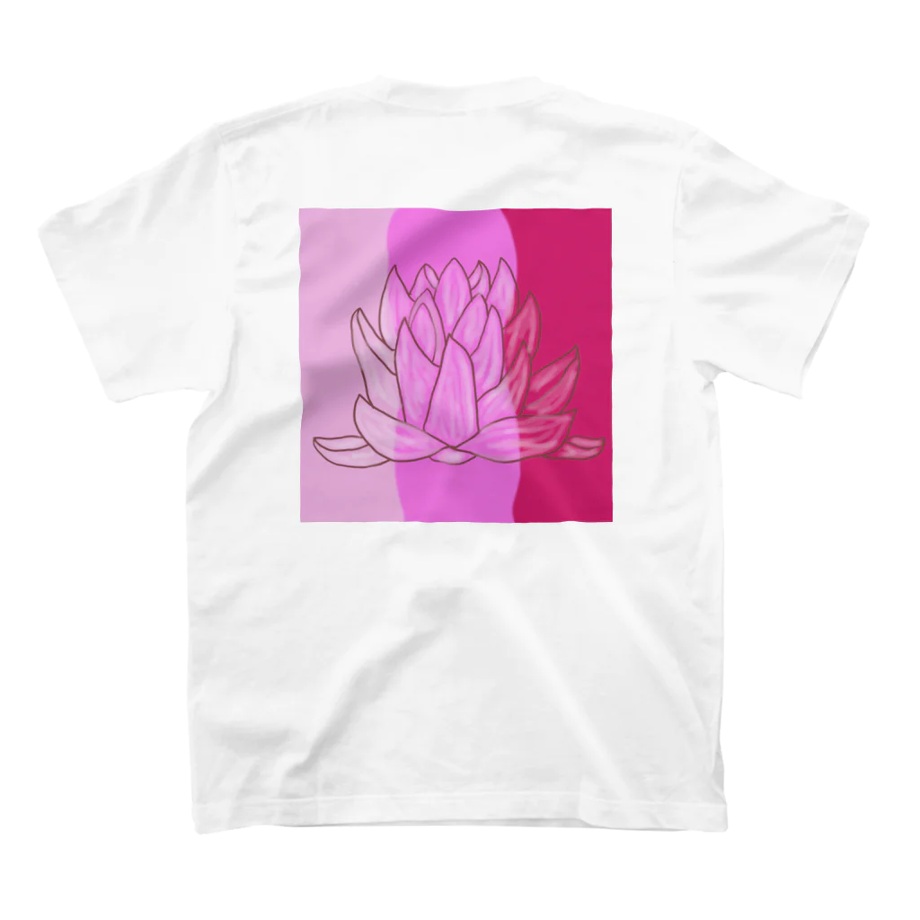 AGRIの睡蓮(water lily) スタンダードTシャツの裏面