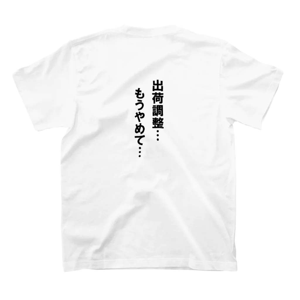 なーちゃん(修繕準備中)の薬　ありません スタンダードTシャツの裏面