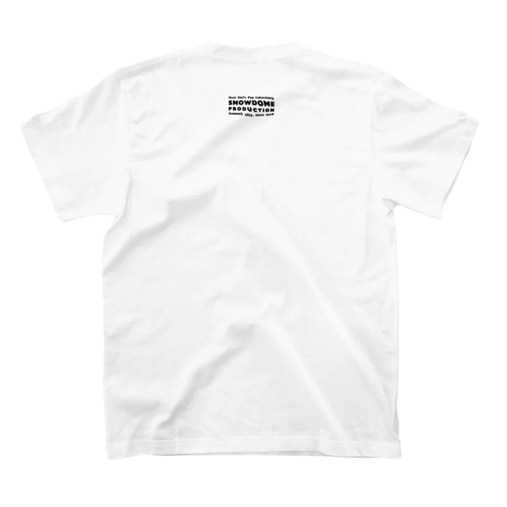 SNOWDOME PRODUCTIONの「asir reraはアイドルではなイので、私はヲタクではありません!!!」シリーズ スタンダードTシャツの裏面