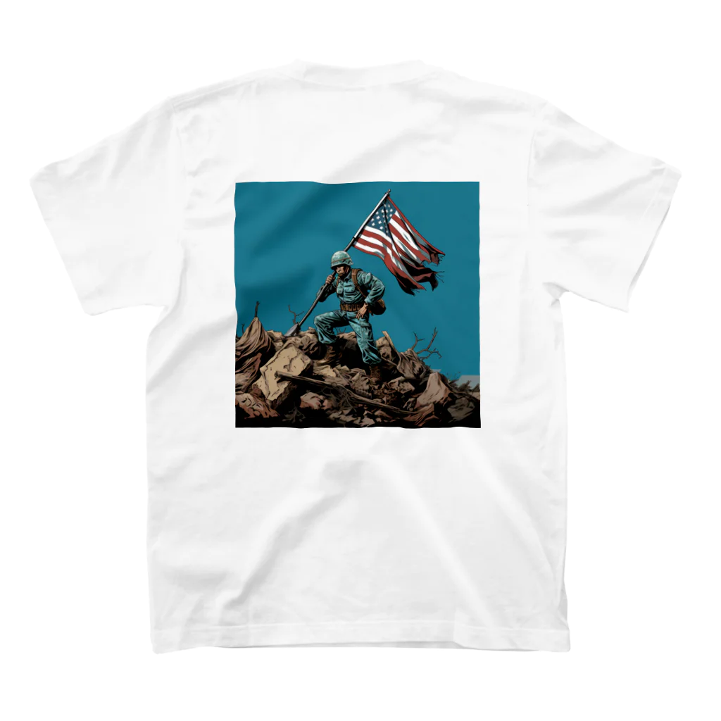 barnum effectのアメリカ兵 スタンダードTシャツの裏面