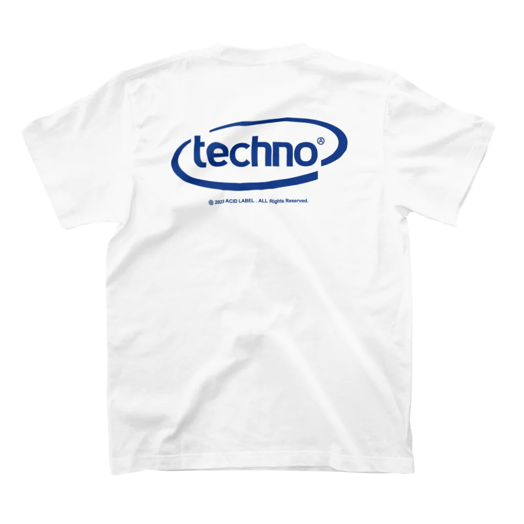 Acid HouseのAL-02 Techno Tee(Blue Ver) スタンダードTシャツの裏面