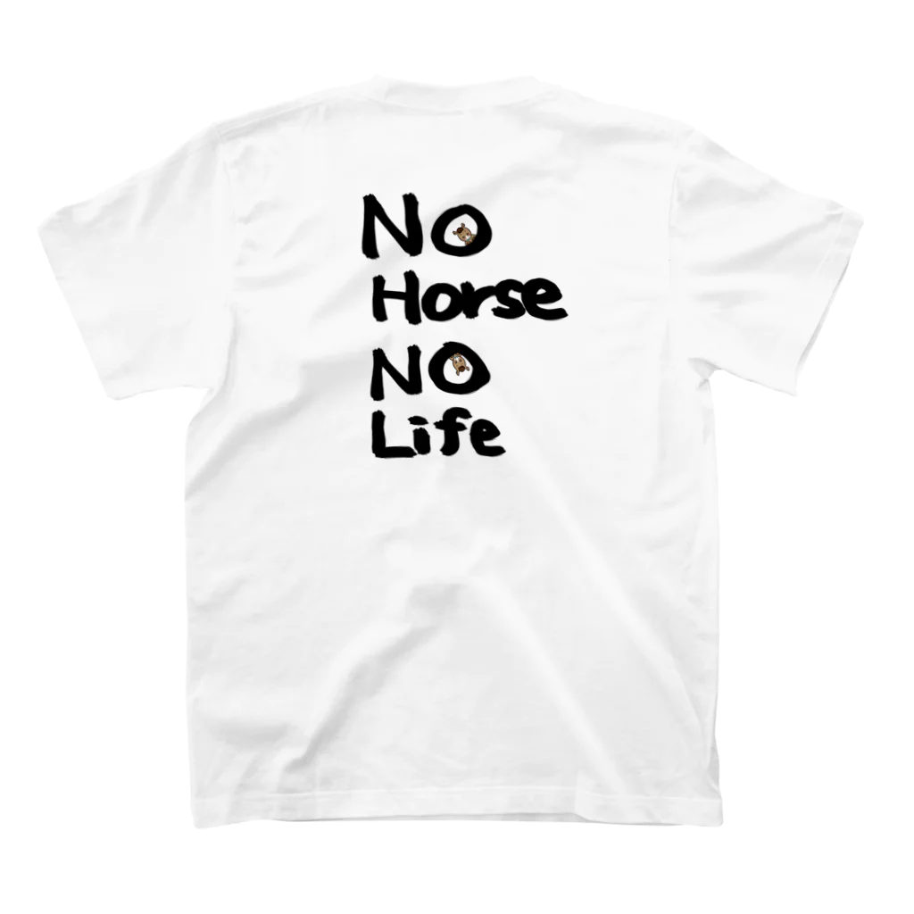 ByoutekiのNo Horse, No Life Regular Fit T-Shirtの裏面