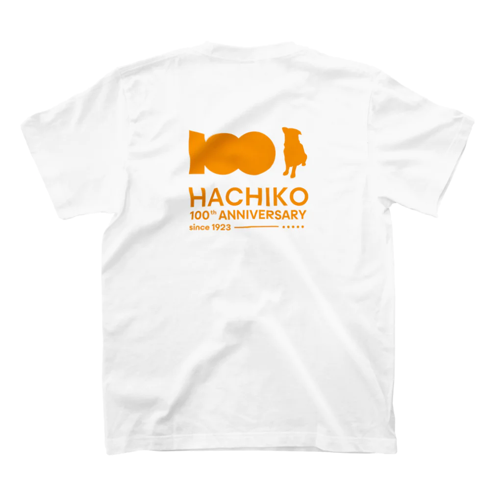 梅正屋の【HACHI100公式ロゴ入り】いとしや老犬物語 スタンダードTシャツの裏面