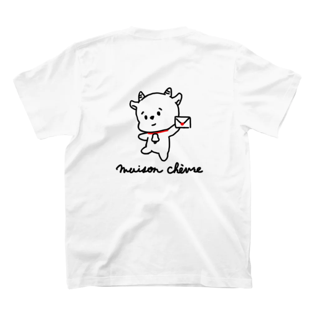 kashitagiyaのヤギの八木くん スタンダードTシャツの裏面