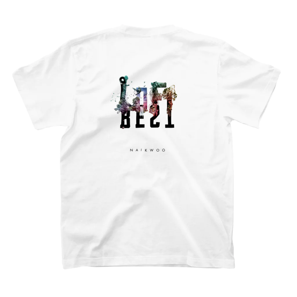 Naikwoo Surround official shopのNAIKWOO x KEIthgraph　バックプリント スタンダードTシャツの裏面